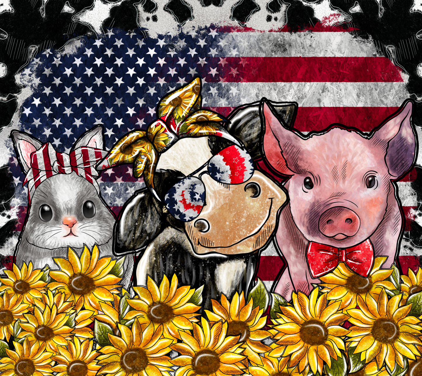 Patriotic Animals Tumbler