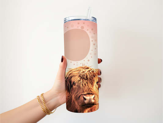 Boho Cow Tumbler