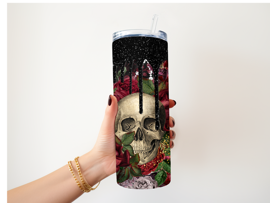 Gothic Skull Tumbler