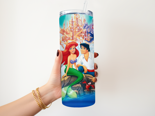 Little Mermaid Character Tumbler