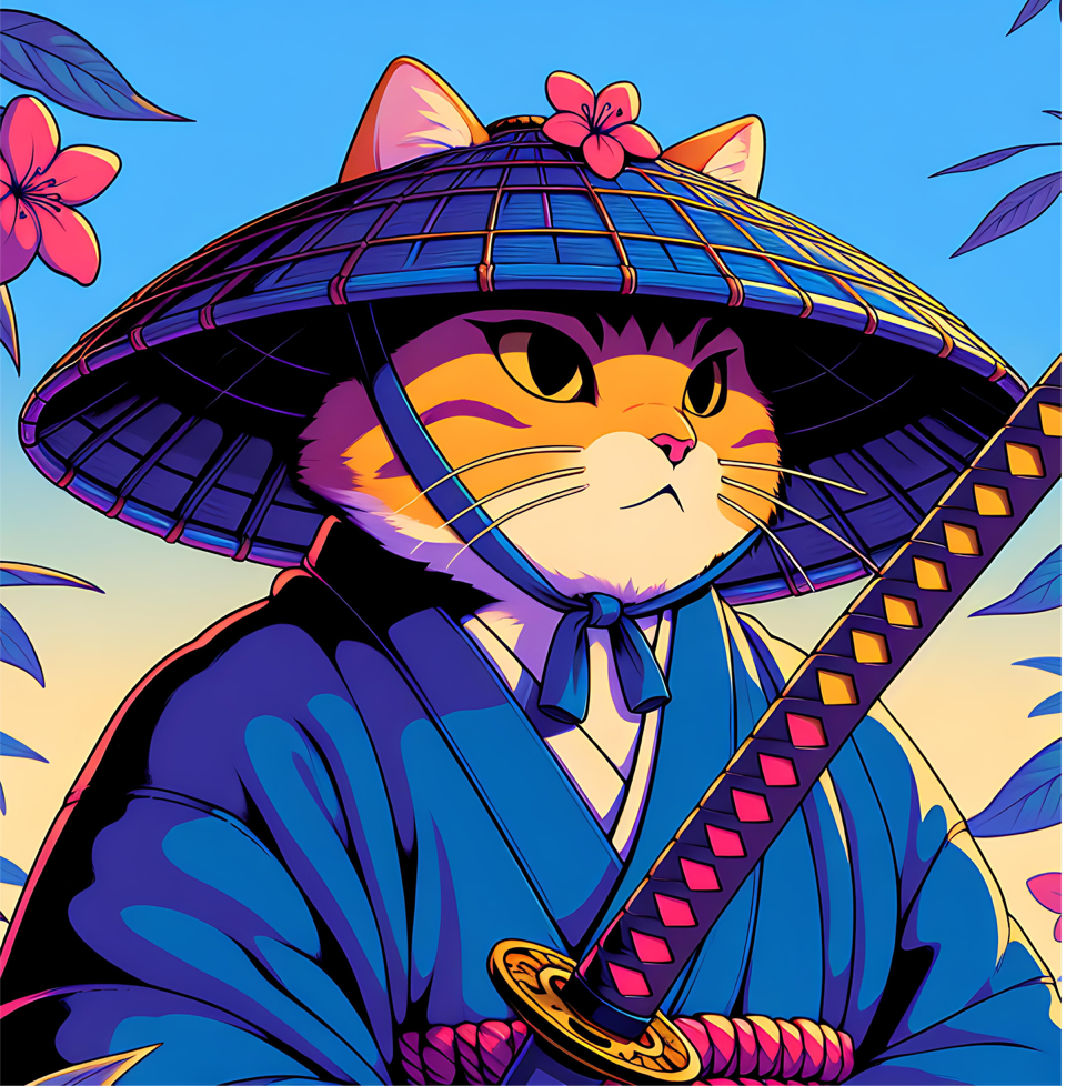 Samurai Cat