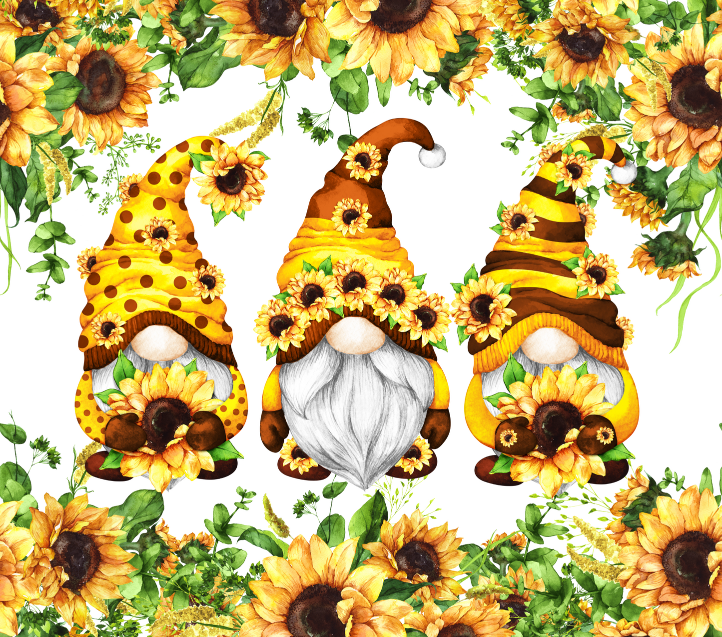 Gnome Sunflower Tumbler